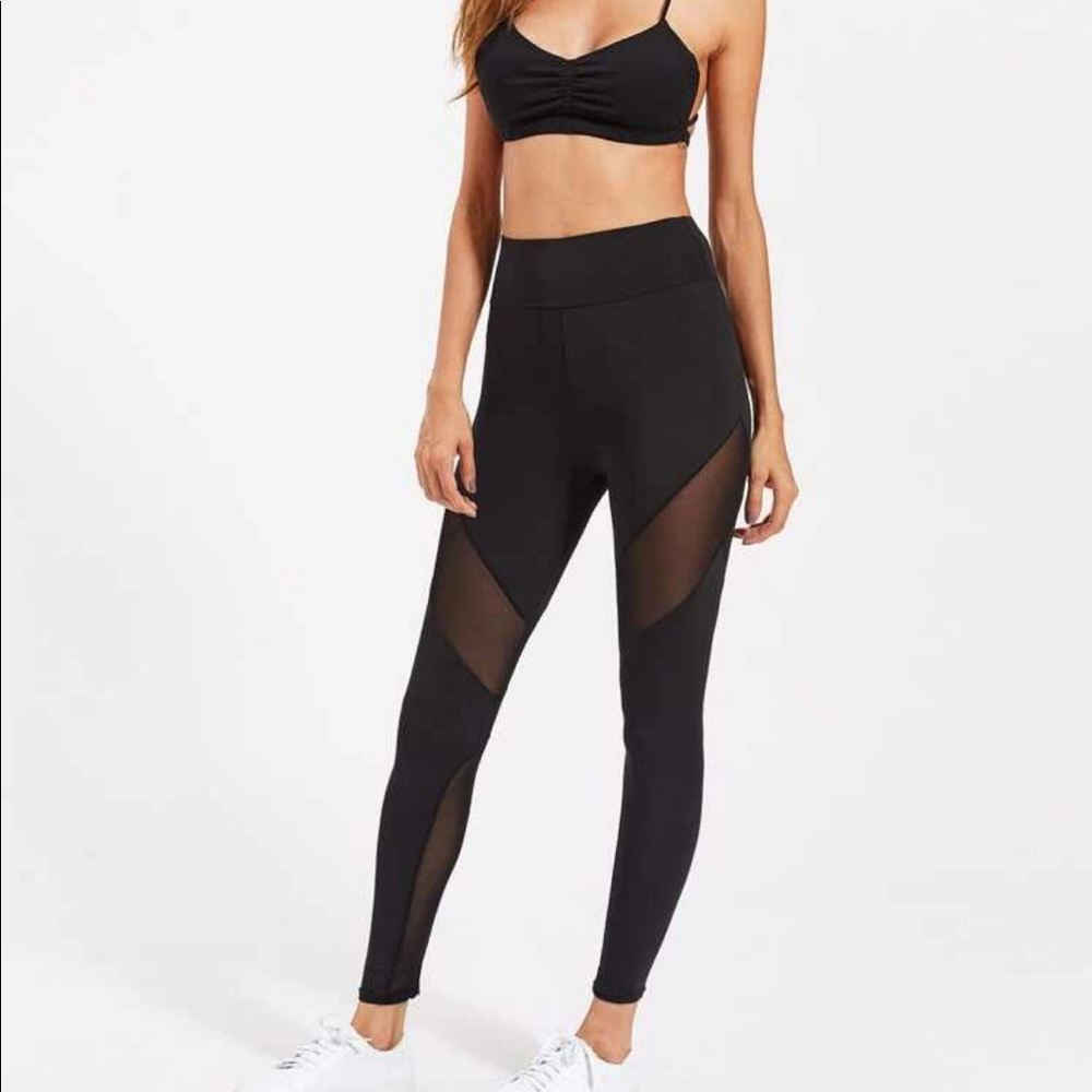 Mesh active leggings